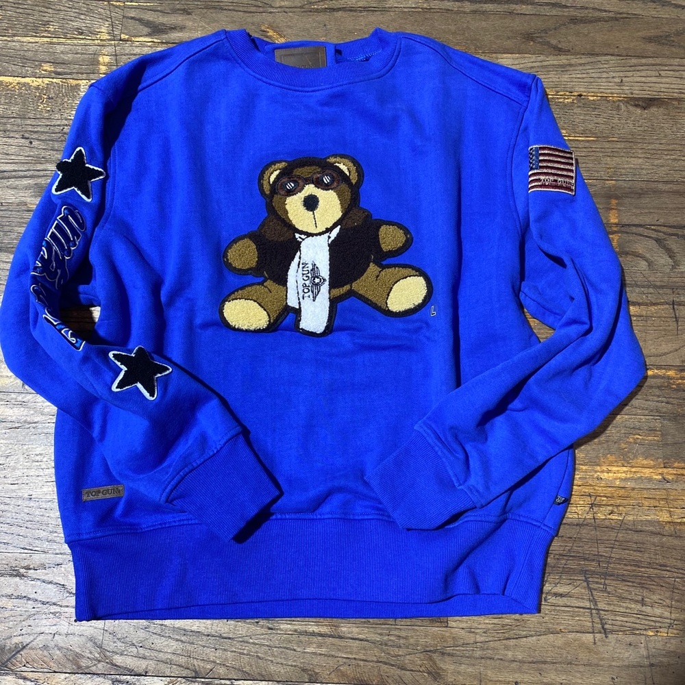 Clearance 💥 Royal Top Gun Bear Crewneck